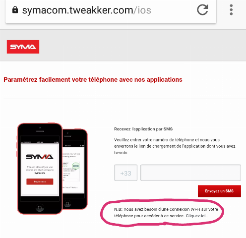 wifi service a rencontre un probleme