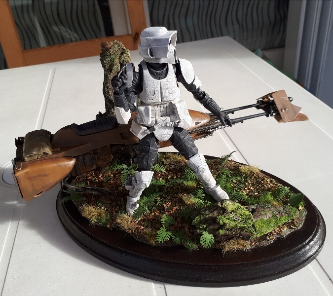 scout trooper + speed bike 1/12 bandai 15161197351208356025