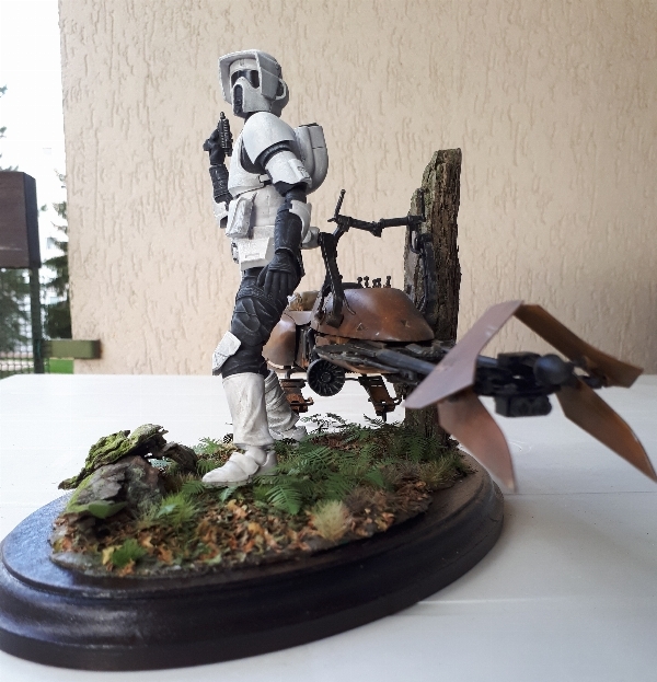 scout trooper + speed bike 1/12 bandai 15161199042042944003