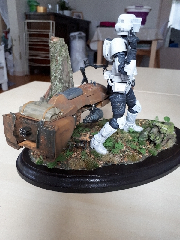 scout trooper + speed bike 1/12 bandai 15161837942004565750