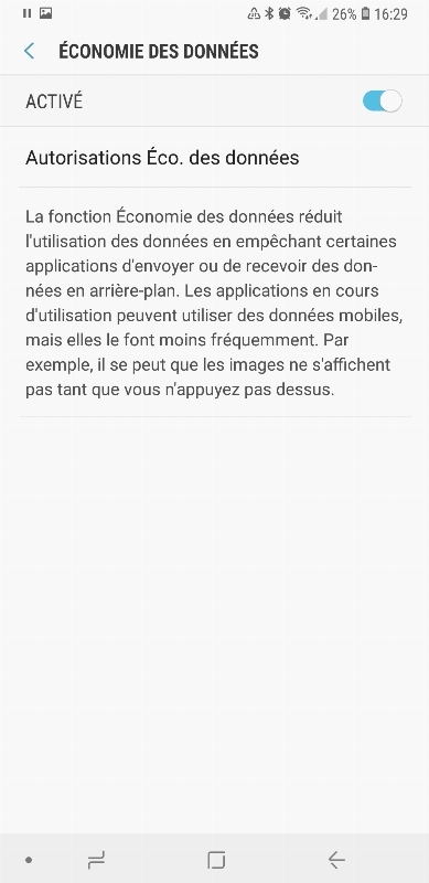 Comment Enlever Economie Des Donnees Samsung Réglages Économie des données - Samsung Galaxy Note 8 - Questions