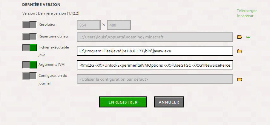 mincraft java crash on load mincraft java crash on load