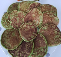 Pancakes aux fanes de radis
