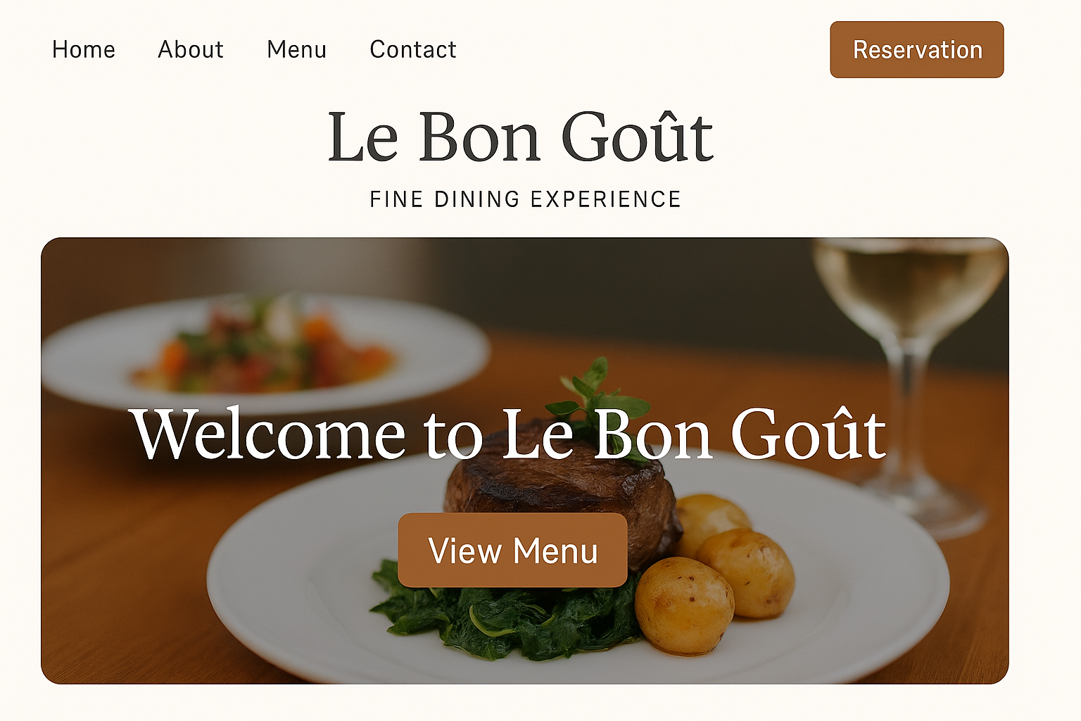 Site Restaurant Le Bon Goût