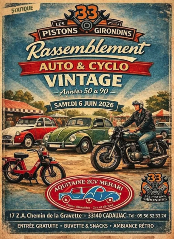 Rassemblement Vintage à Cadaujac