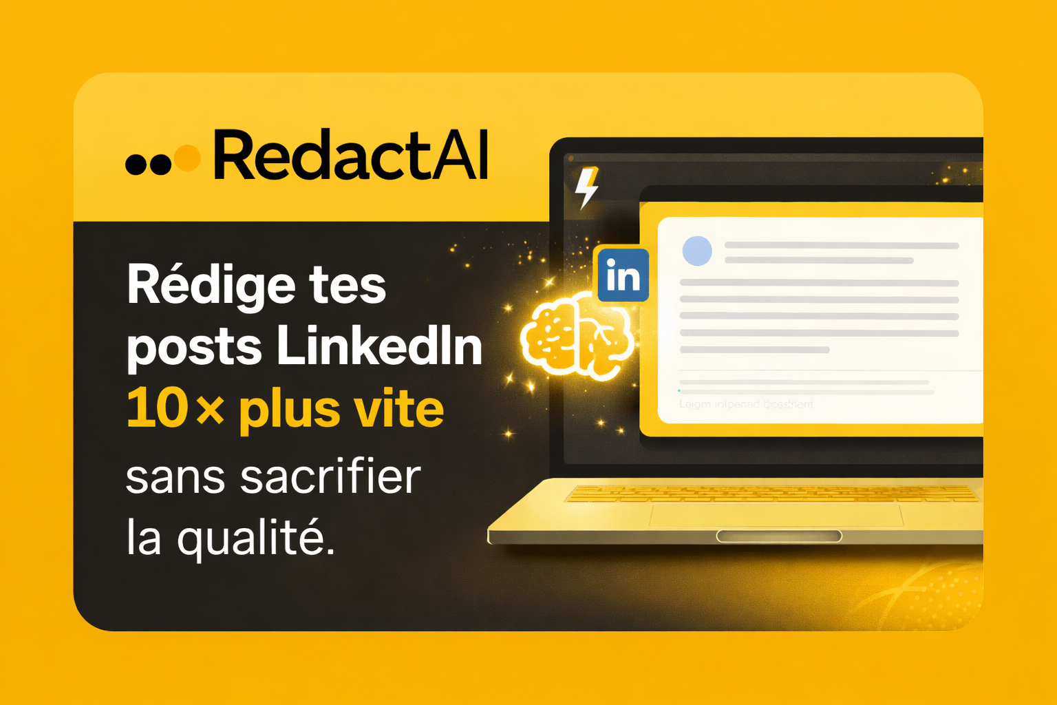 Rédaction post LinkedIn par IA