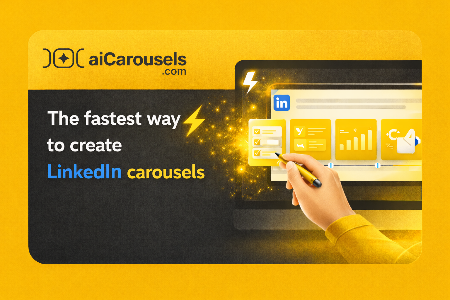 Carrousel LinkedIn pro par IA