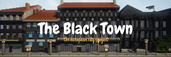 [The Black Town] - Private Mansion built with lava stone Minecraft Map