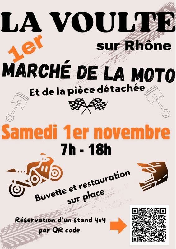 Marché de la Moto à La Voulte.