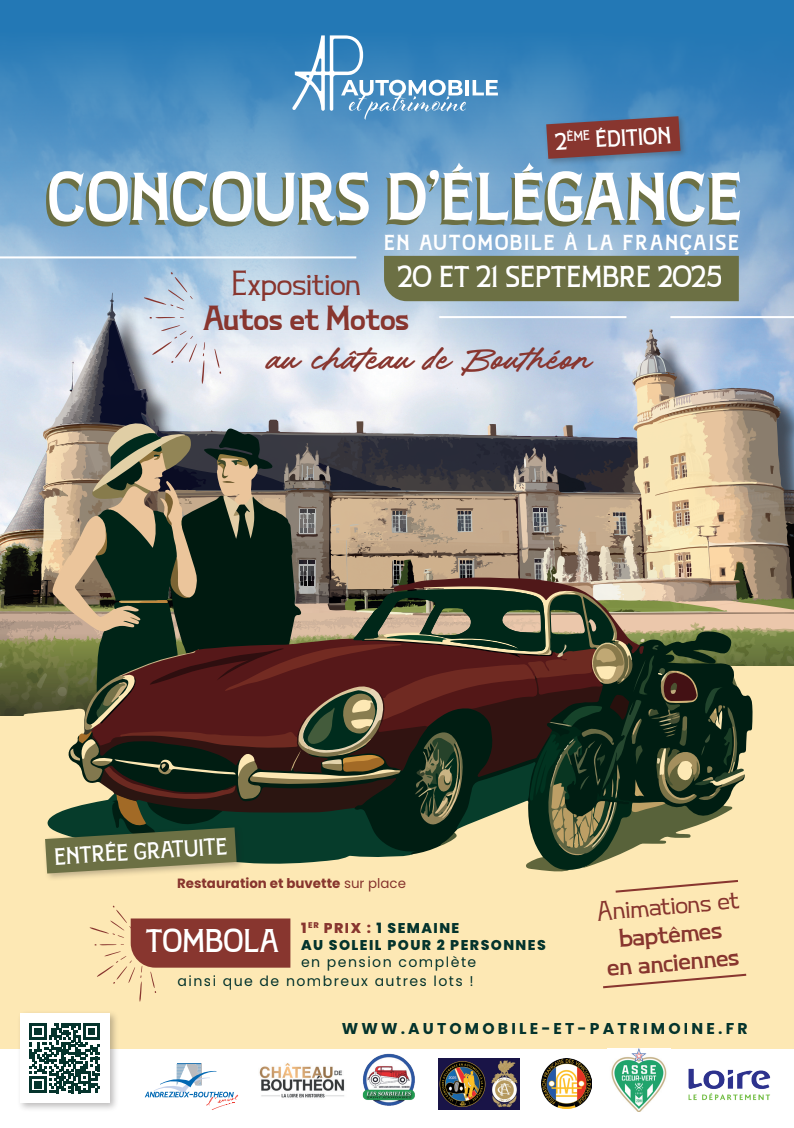 Concours d’Elégance à Andrézieux-Bouthéon.