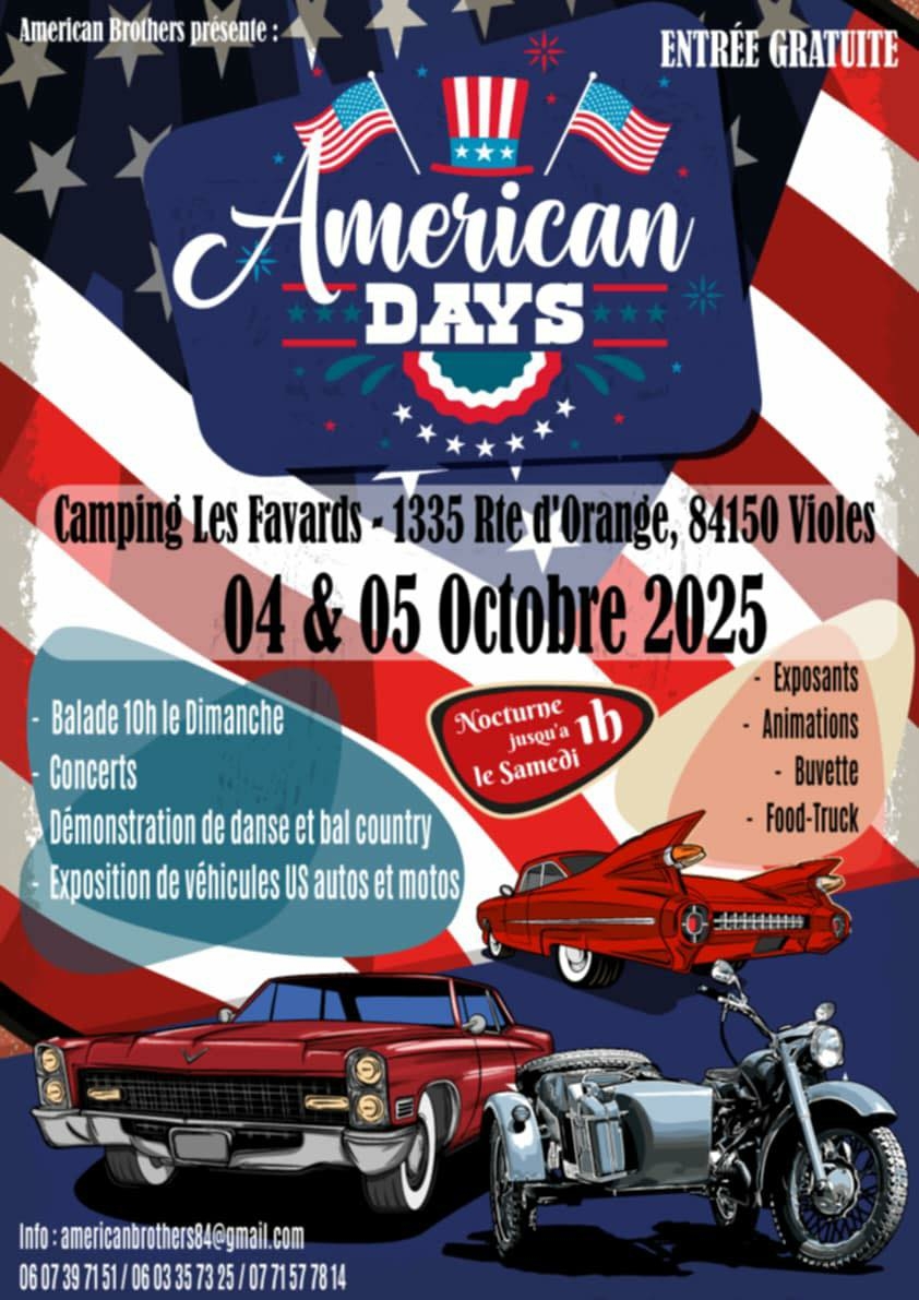Américan Days à Violès.