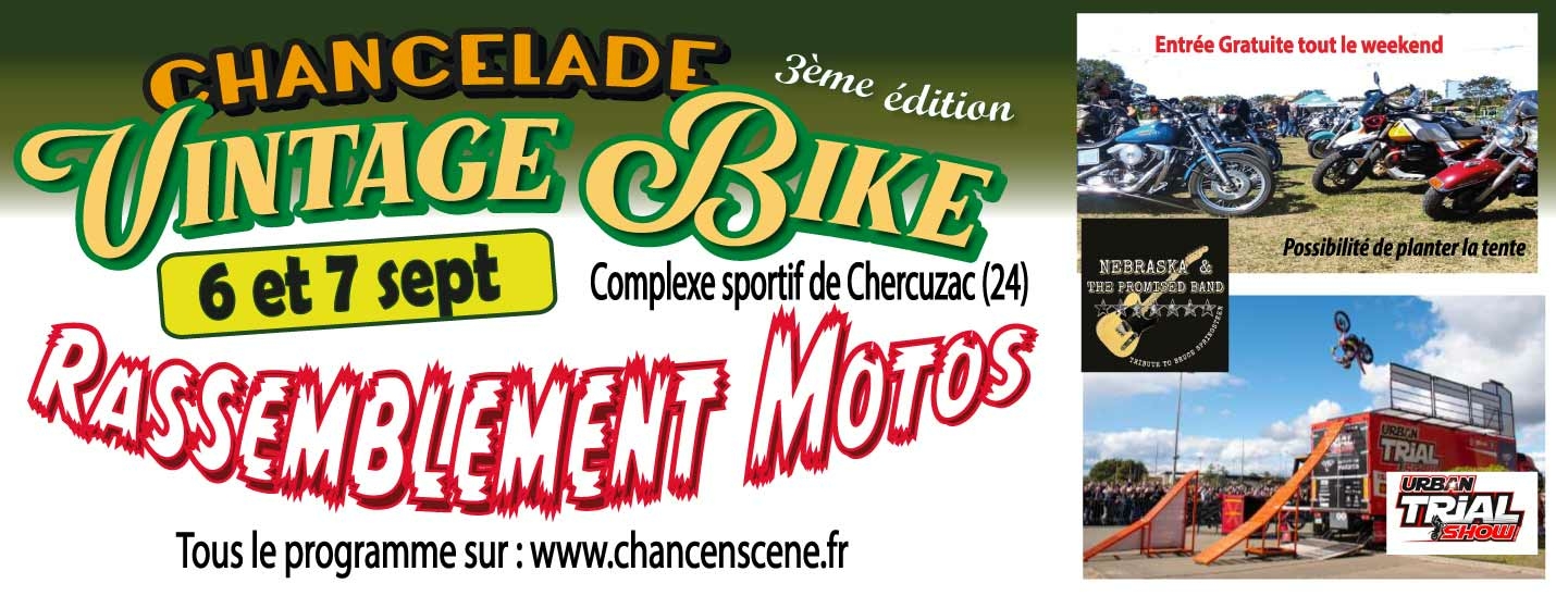 Rassemblement Motos Vintage à Chancelade.