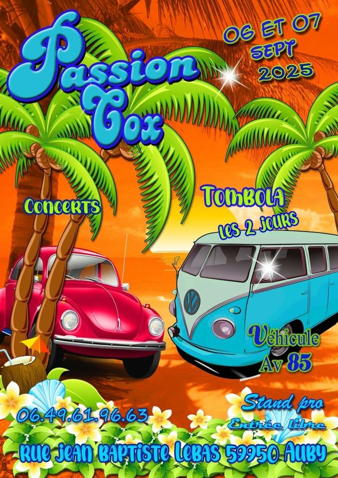 Rassemblement Passion Cox à Auby.