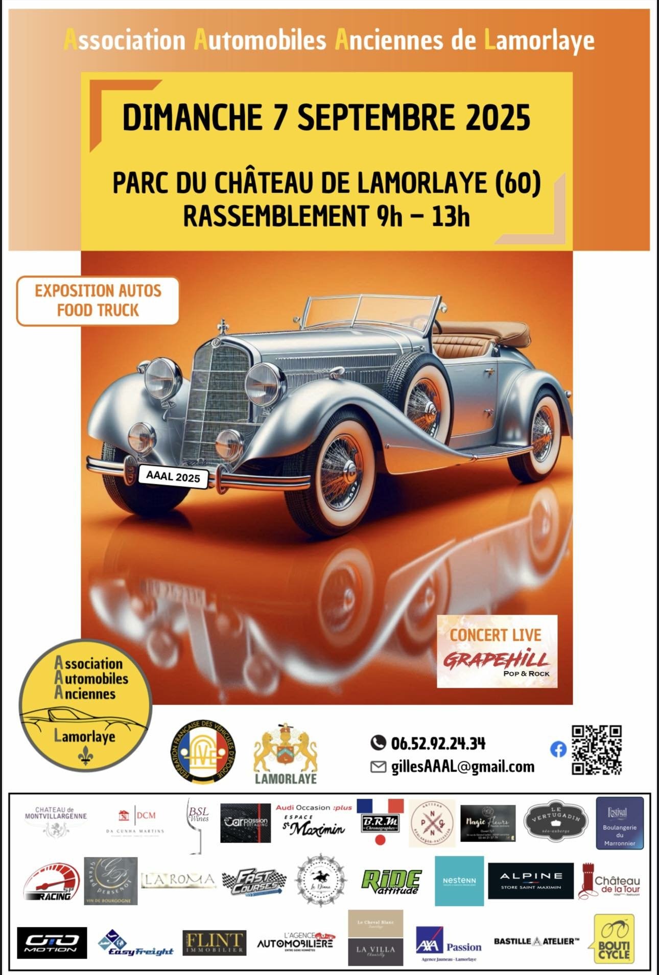 Rassemblement de Véhicules Anciens à Lamorlaye.