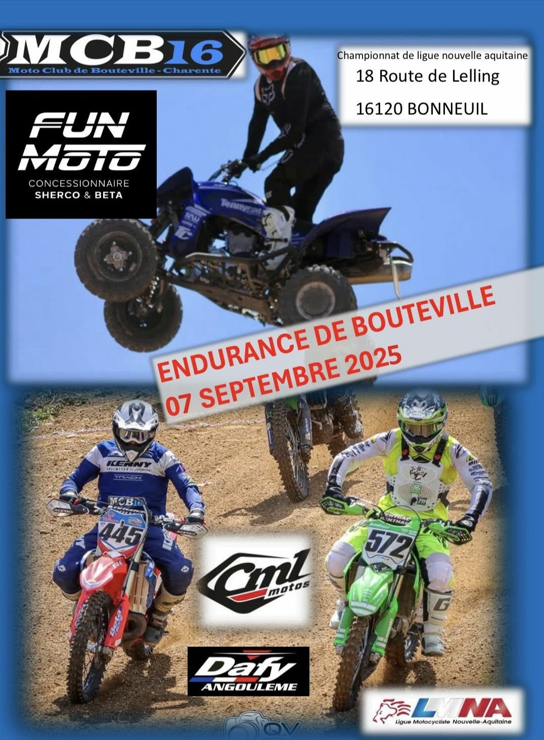 Moto – Endurance TT de Bouteville à Bonneuil.