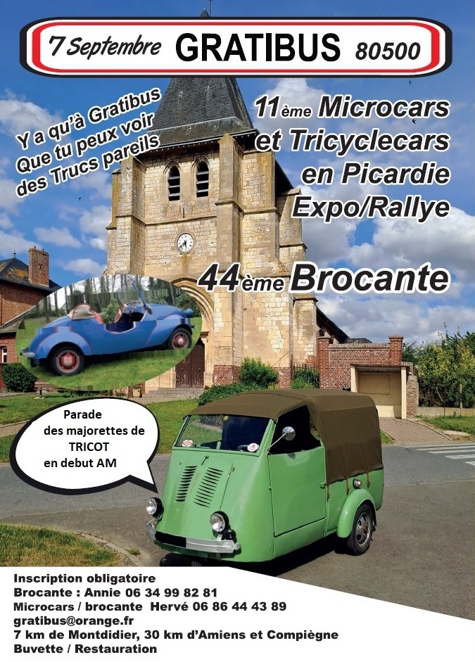 Microcars et Tricyclecars à Gratibus.