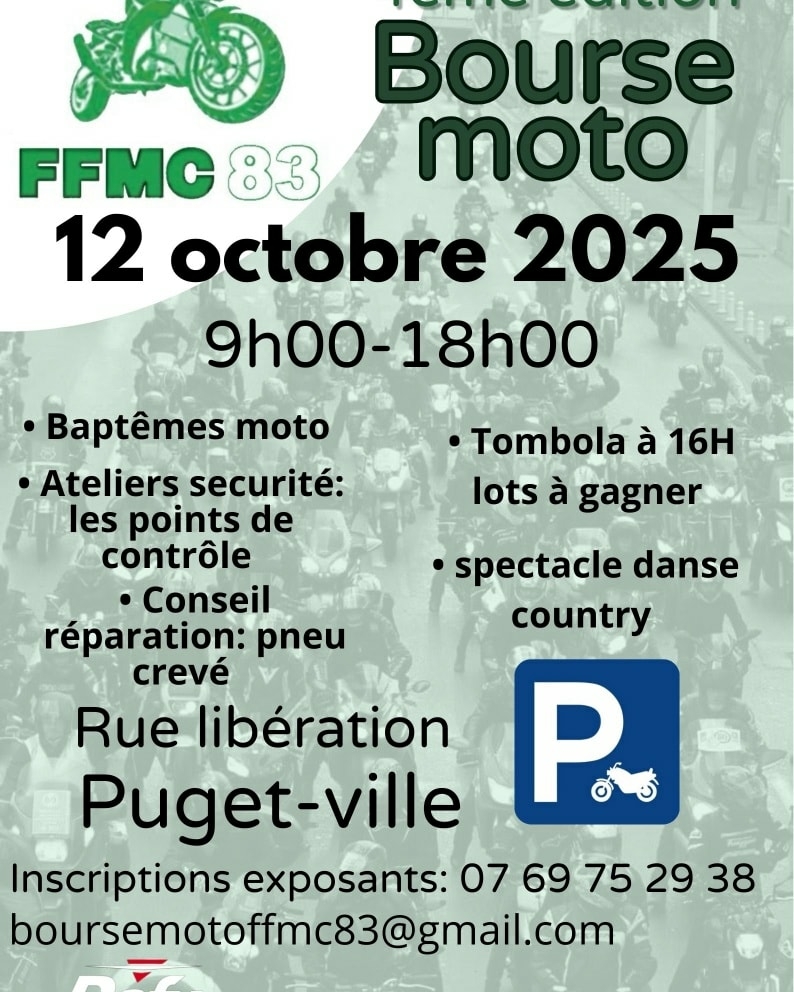 Bourse Motos à Puget-Ville.