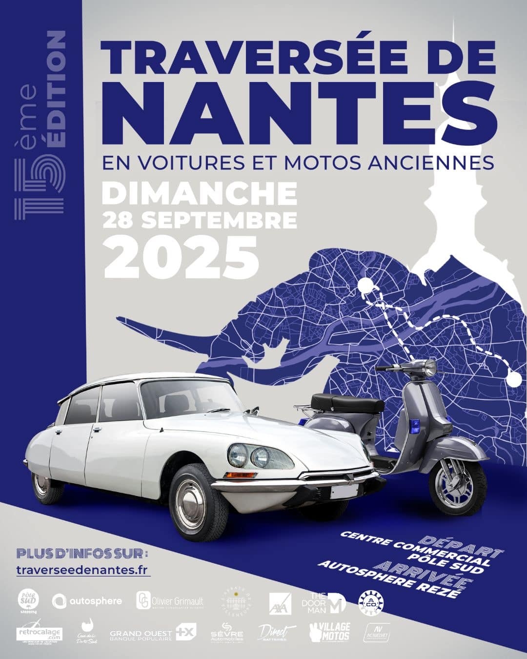 Traversée de Nantes en Anciennes.