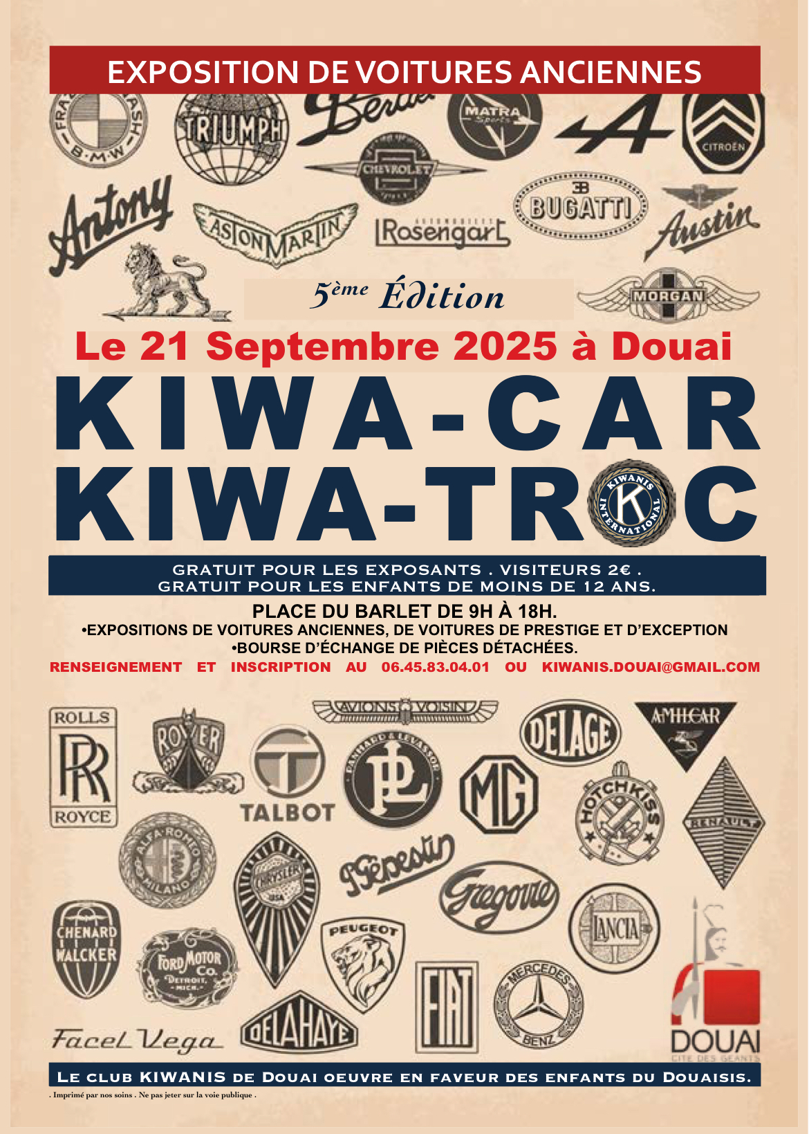 Expo Bourse Véhicules Anciens à Douai.