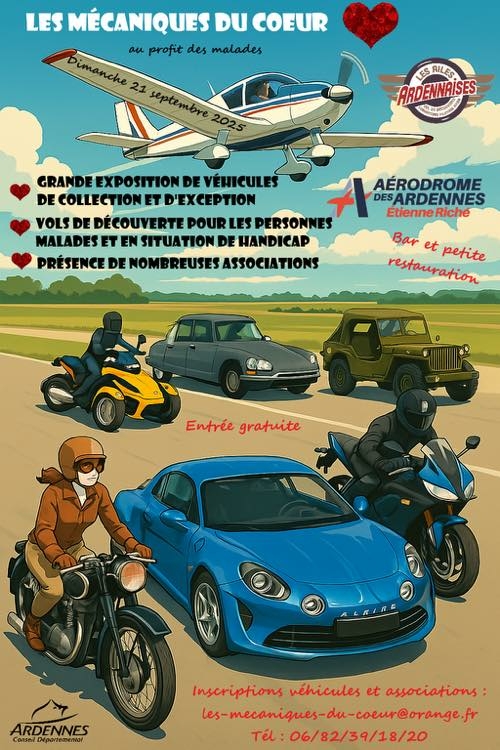 Les Mécaniques du Coeur à l’Aérodrôme de Belval.