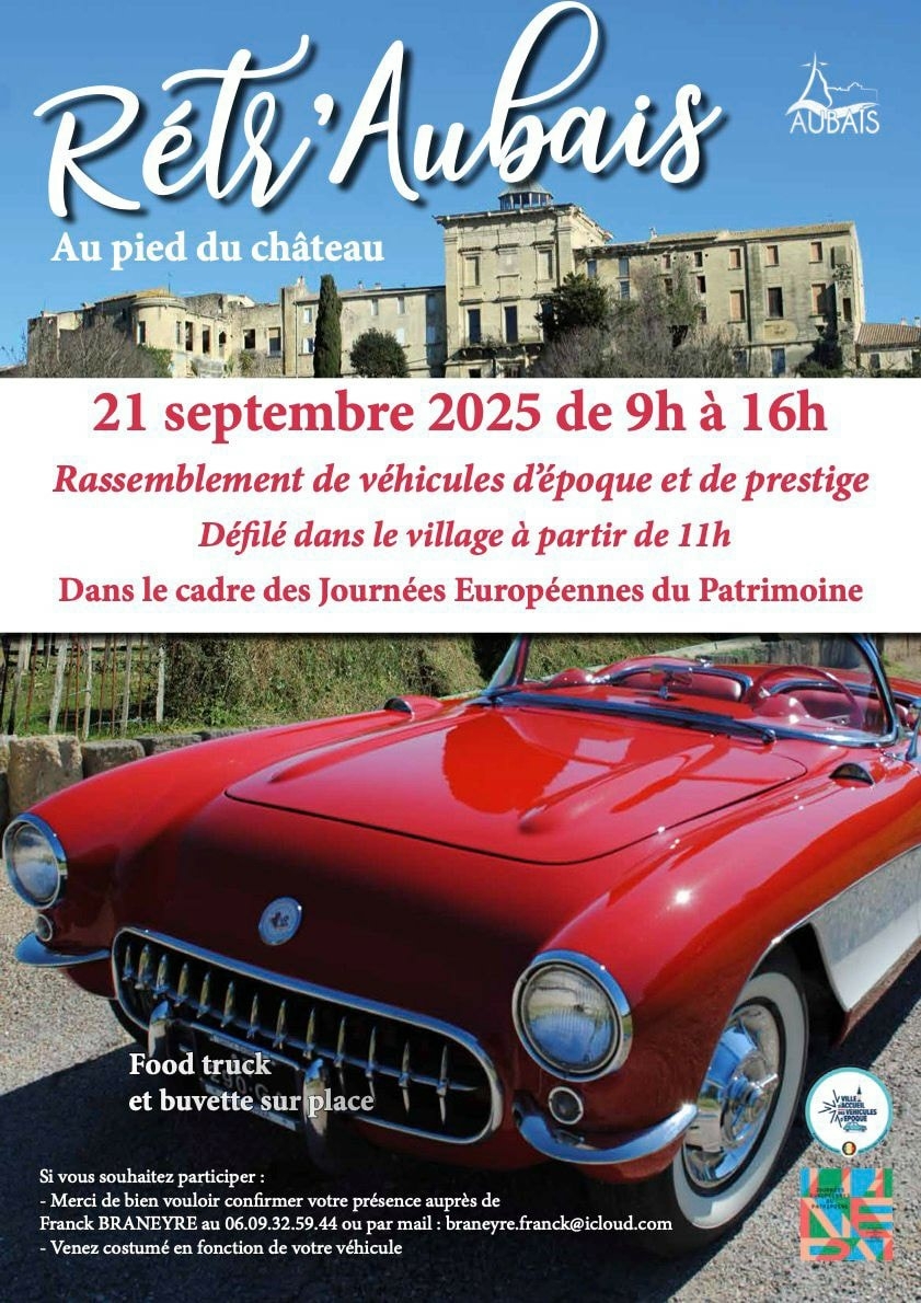 Exposition de Véhicules Anciens à Aubais.