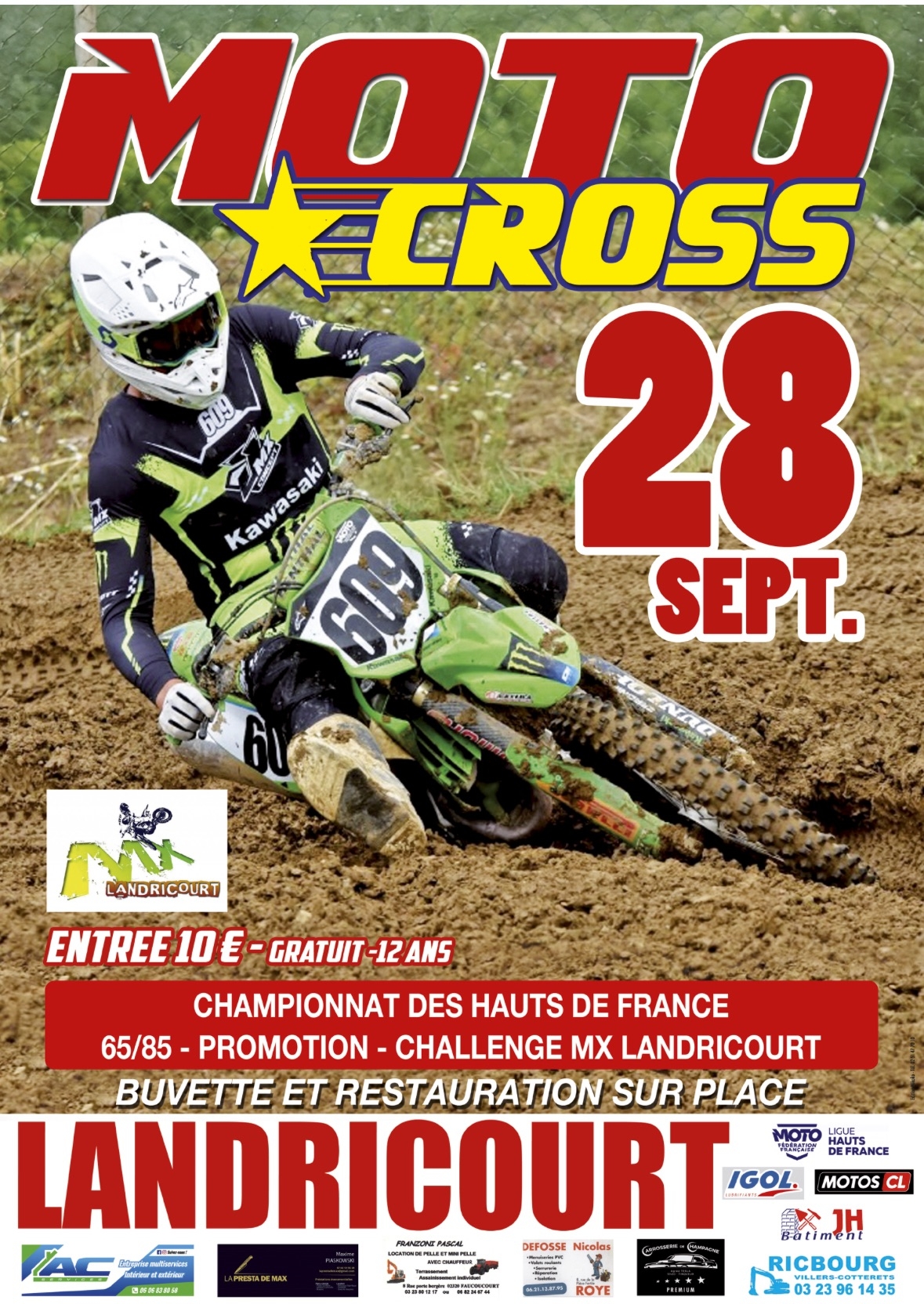 Motocross à Landricourt.