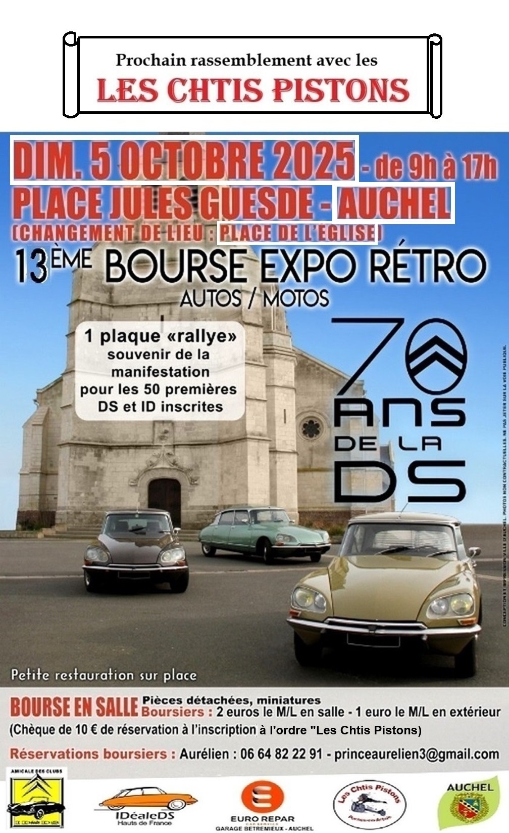 Expo-Bourse de Véhicules Anciens à Auchel.