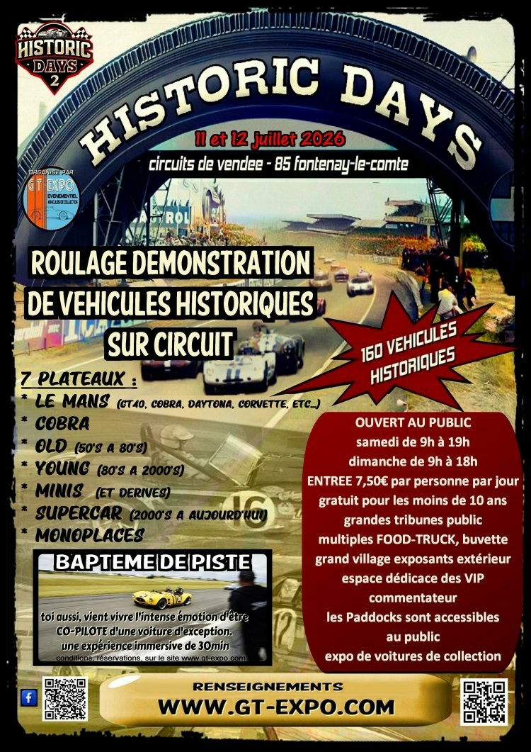 VHC – Historic Days à Fontenay-le-Comte