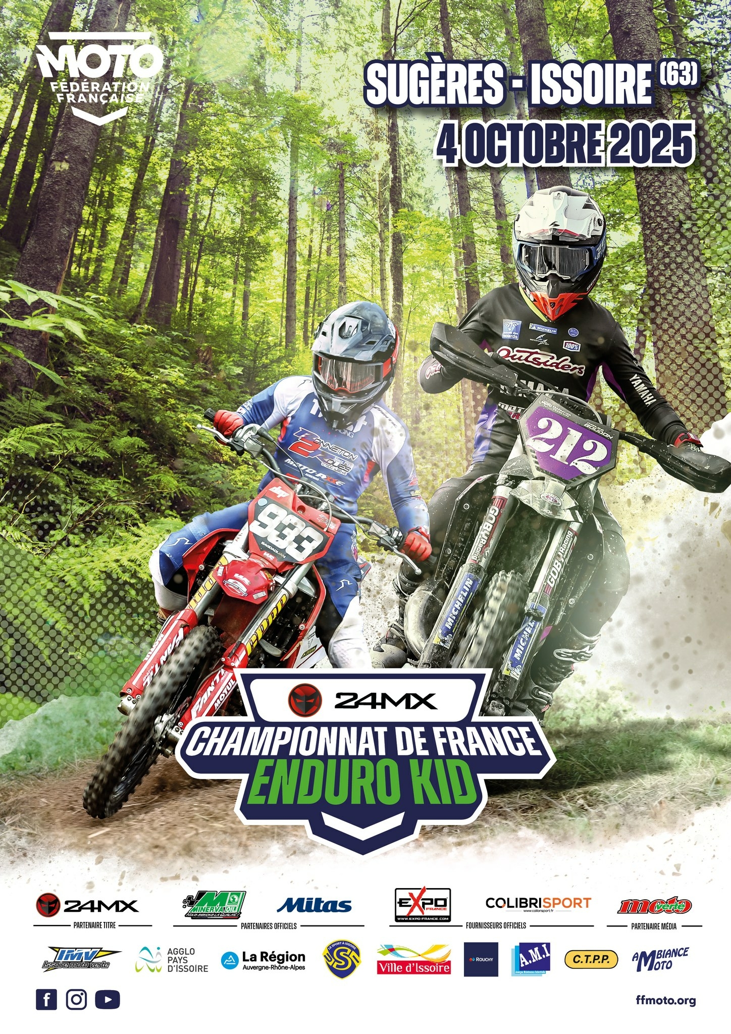 Championnat de France d’Enduro Kid à Sugères – Issoire.