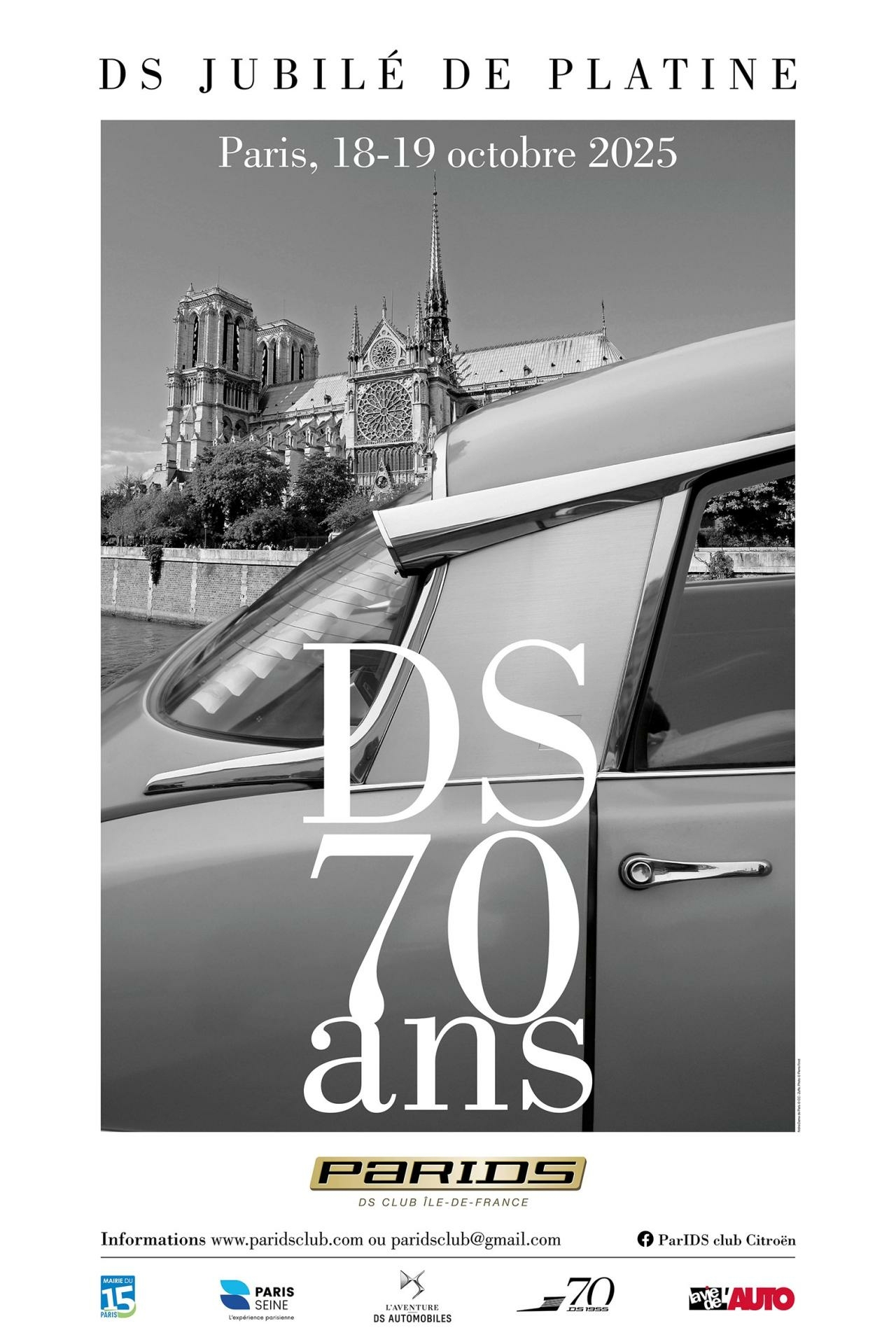 Anniversaire DS – Jubilé de Platine à Paris.