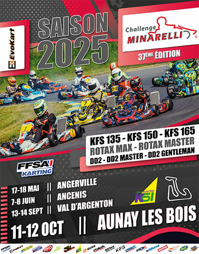 Karting – Challenge Minarelli à Aunay-les-Bois.