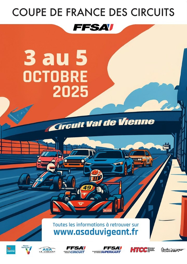 Auto – Coupe de France des Circuits + HTCC au Vigeant.