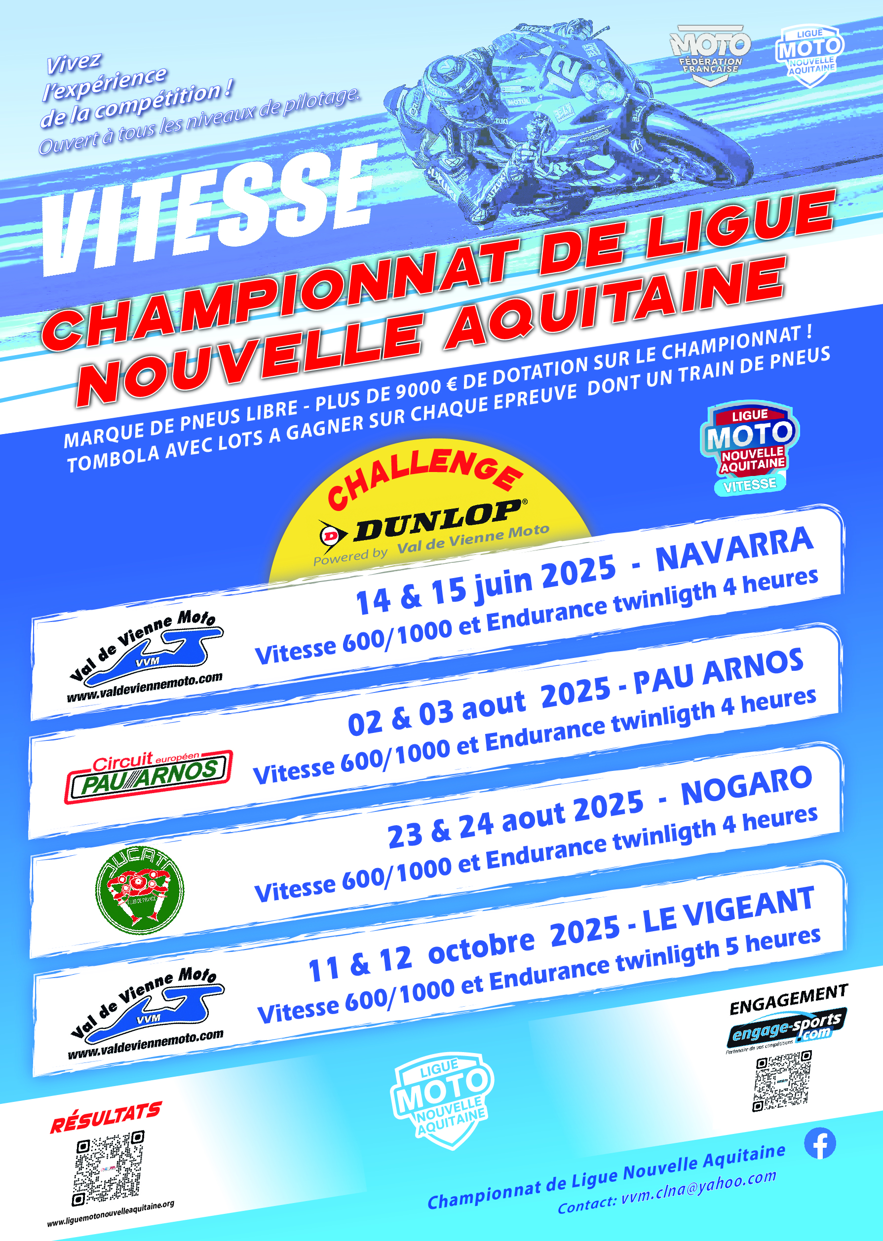 Moto-Vitesse et Endurance Circuit du Vigeant.