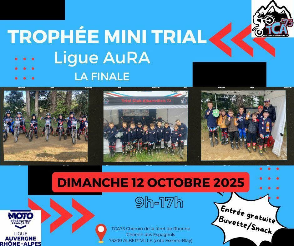 Moto – Trial et Mini-Trial à Albertville.