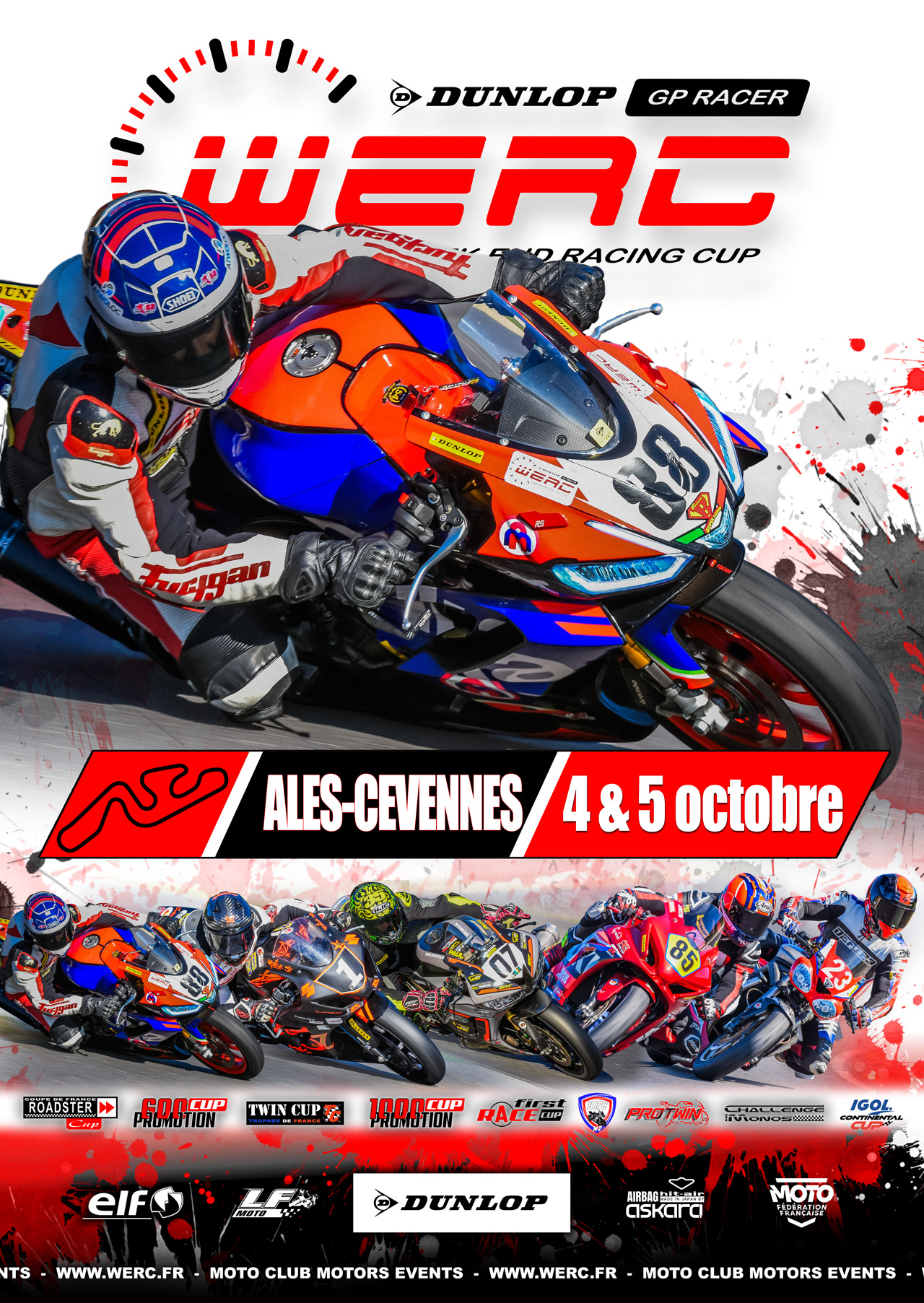 Moto – WERC Dunlop GP Racer à Alès.