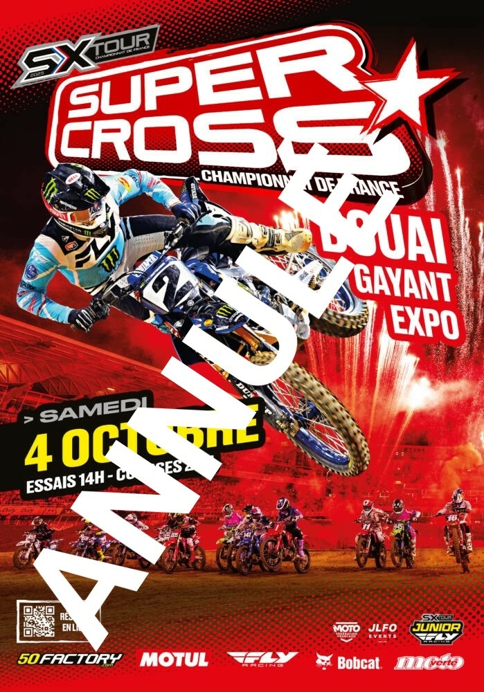 Championnat de France de Supercross à Douai – Annulé !