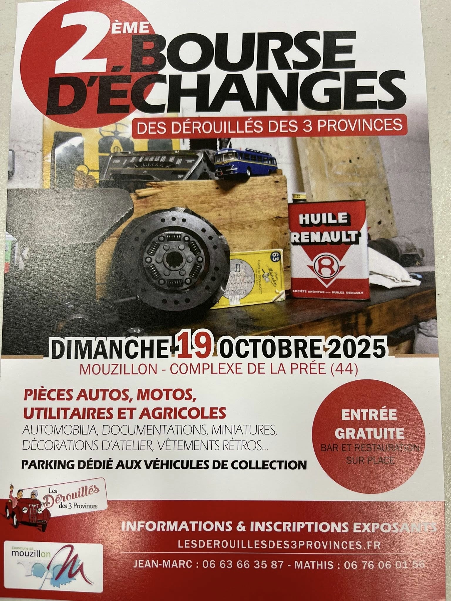 Bourse de Véhicules Anciens à Mouzillon.