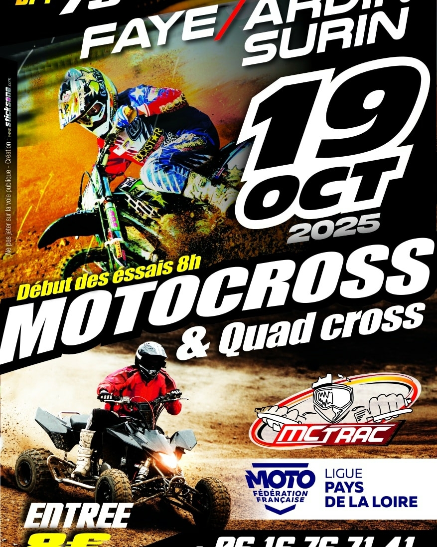 Motocross à Faye-sur-Ardin.