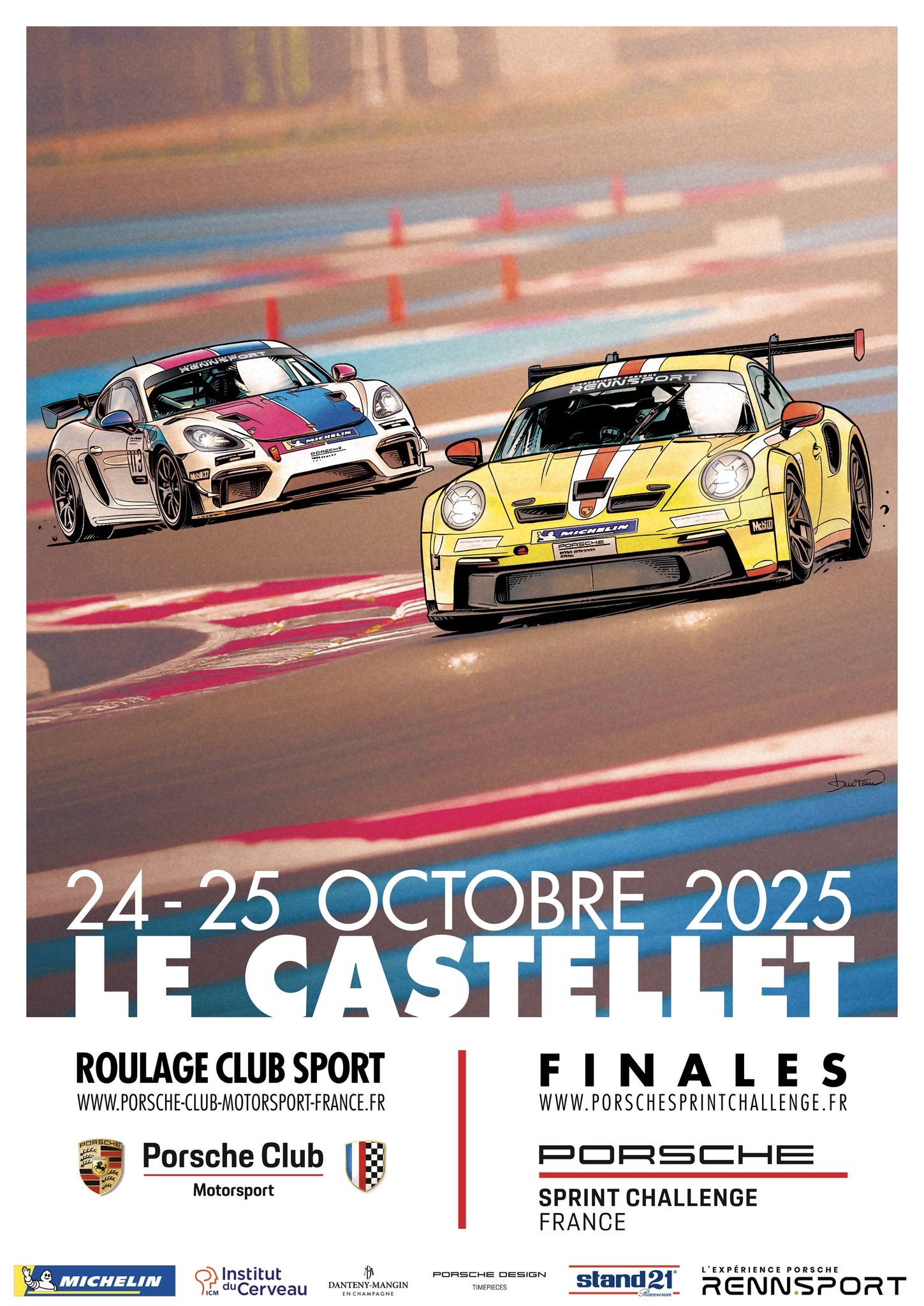 Porsche Sprint Challenge au Castellet.