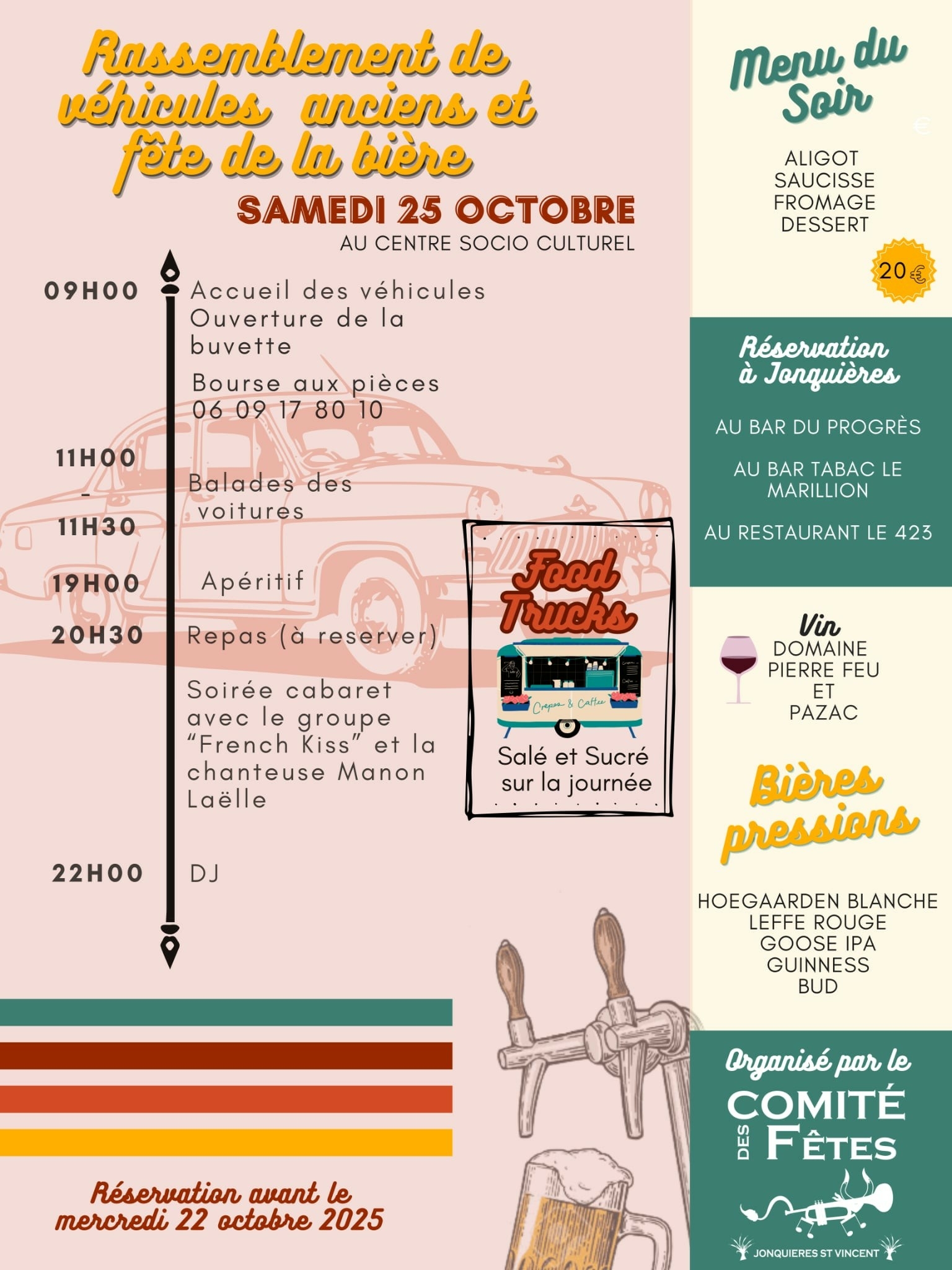 Expo-Bourse de Véhicules Anciens à Jonquières-Saint-Vincent.