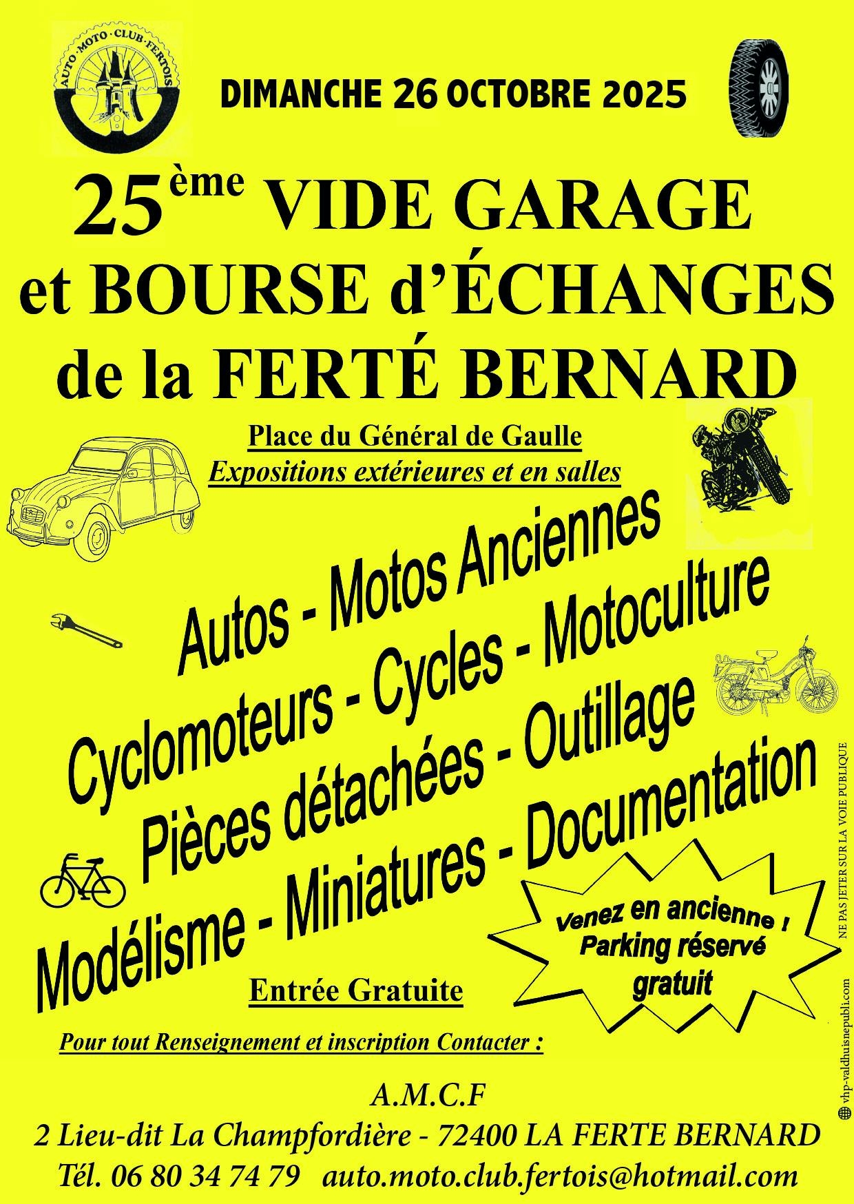 Bourse d’Echanges à La Ferté-Bernard.