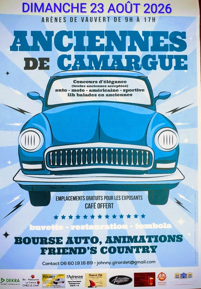 Bourse-Exposition de Véhicules Anciens à Vauvert