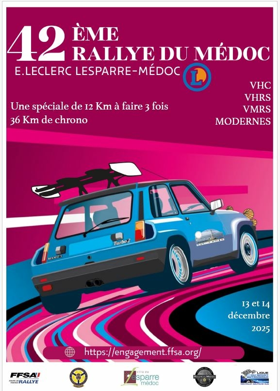 Rallye du Médoc à Lesparre-Médoc.