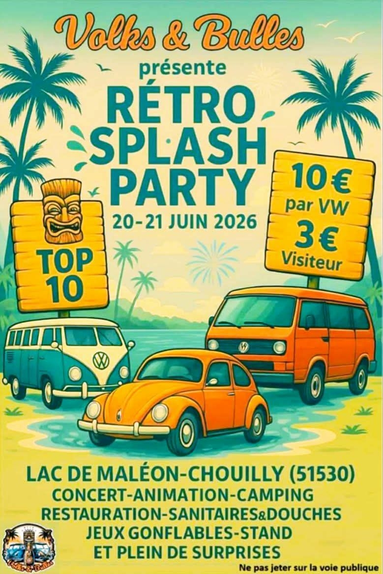 Meeting VW – Retro Splash Party à Chouilly