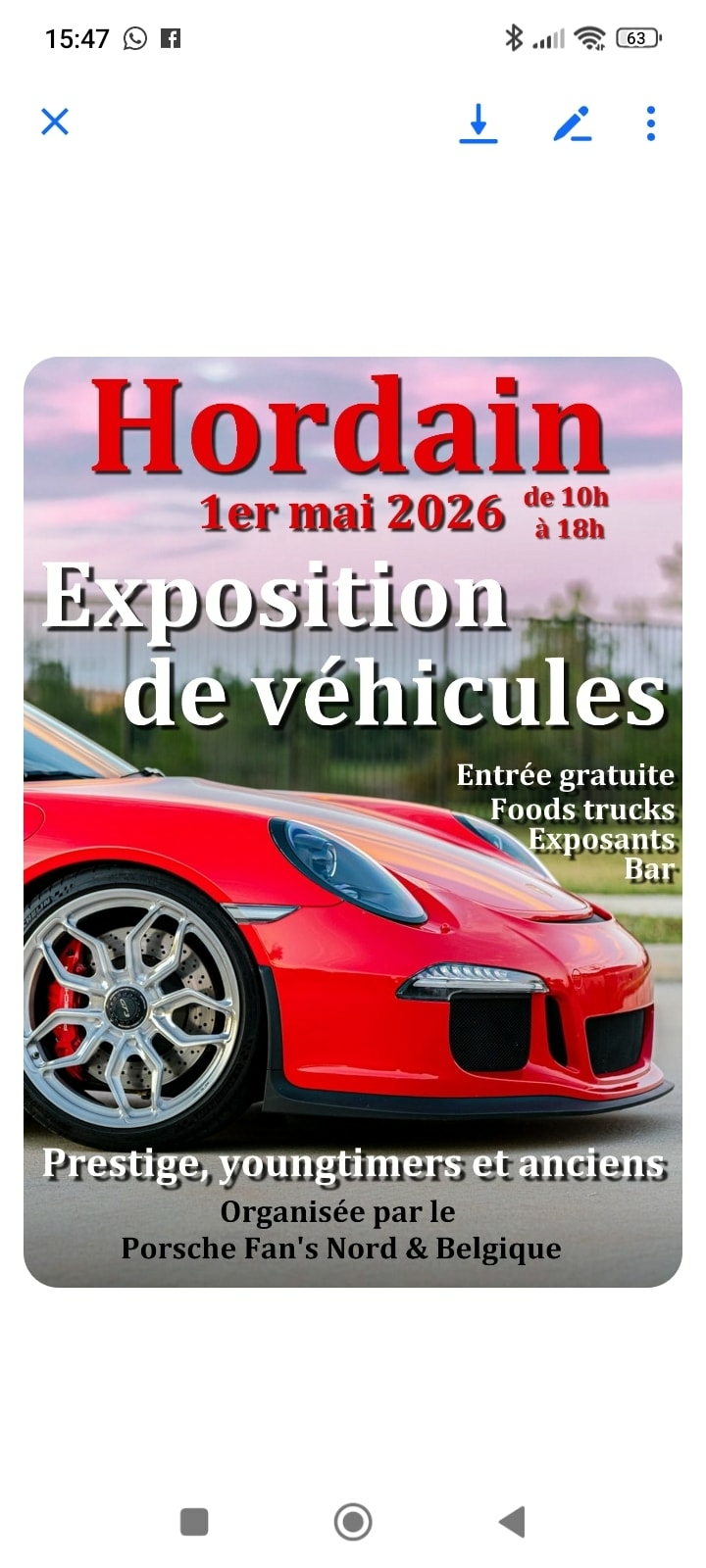 Exposition Auto à Hordain