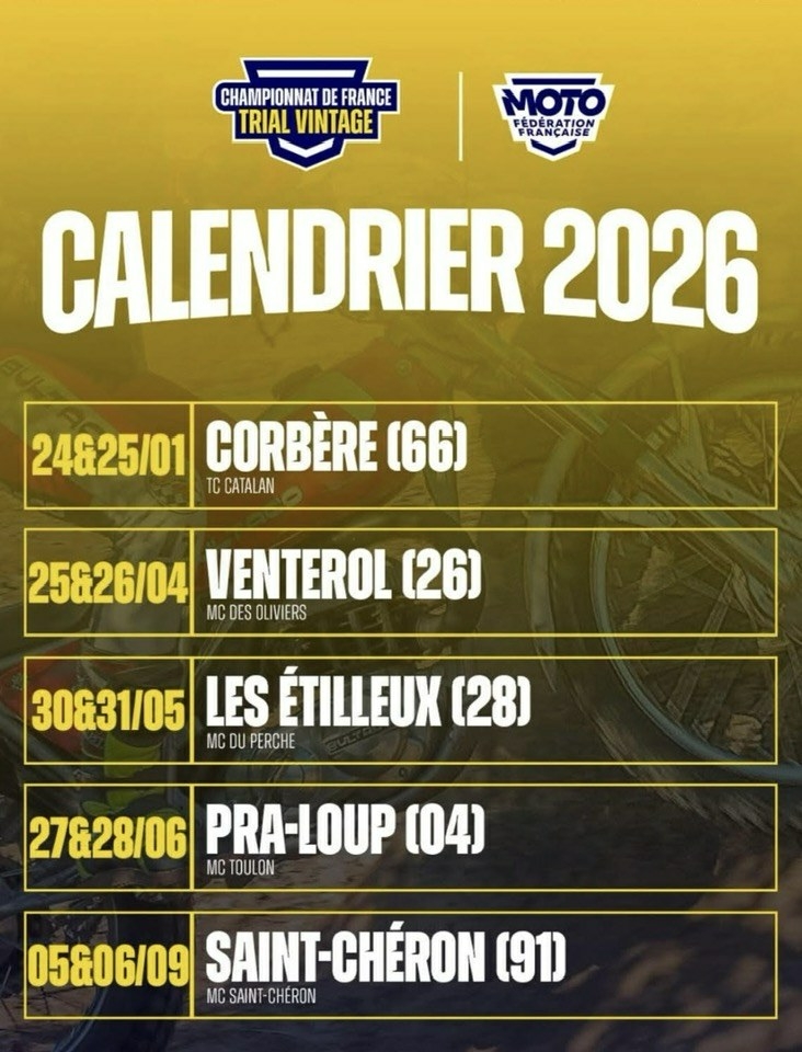 Championnat de France de Trial Vintage à Nyons