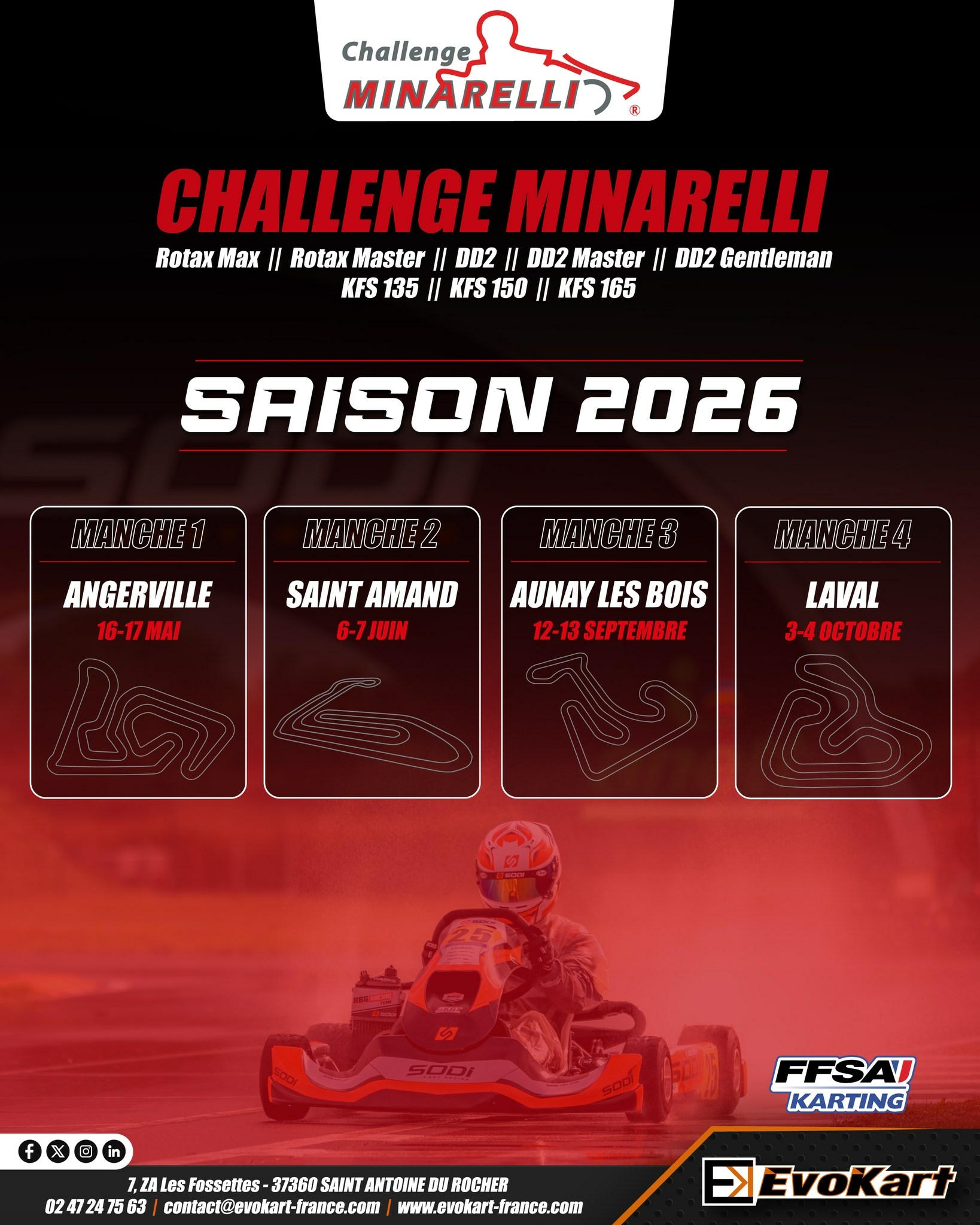 Karting – Challenge Minarelli à Aunay-les-Bois