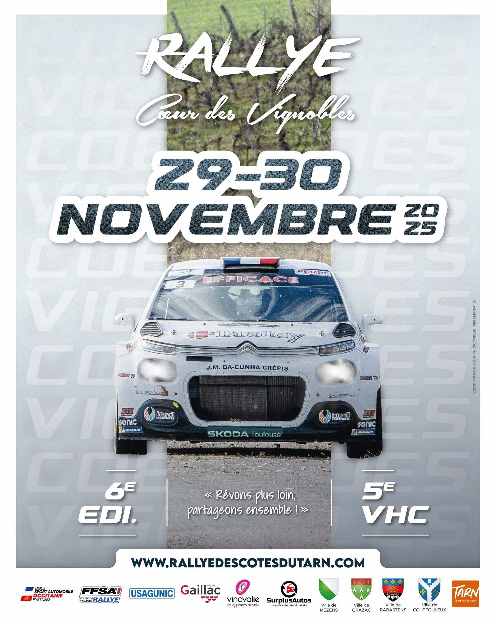 Rallye Coeur des Vignobles à Rabastens.