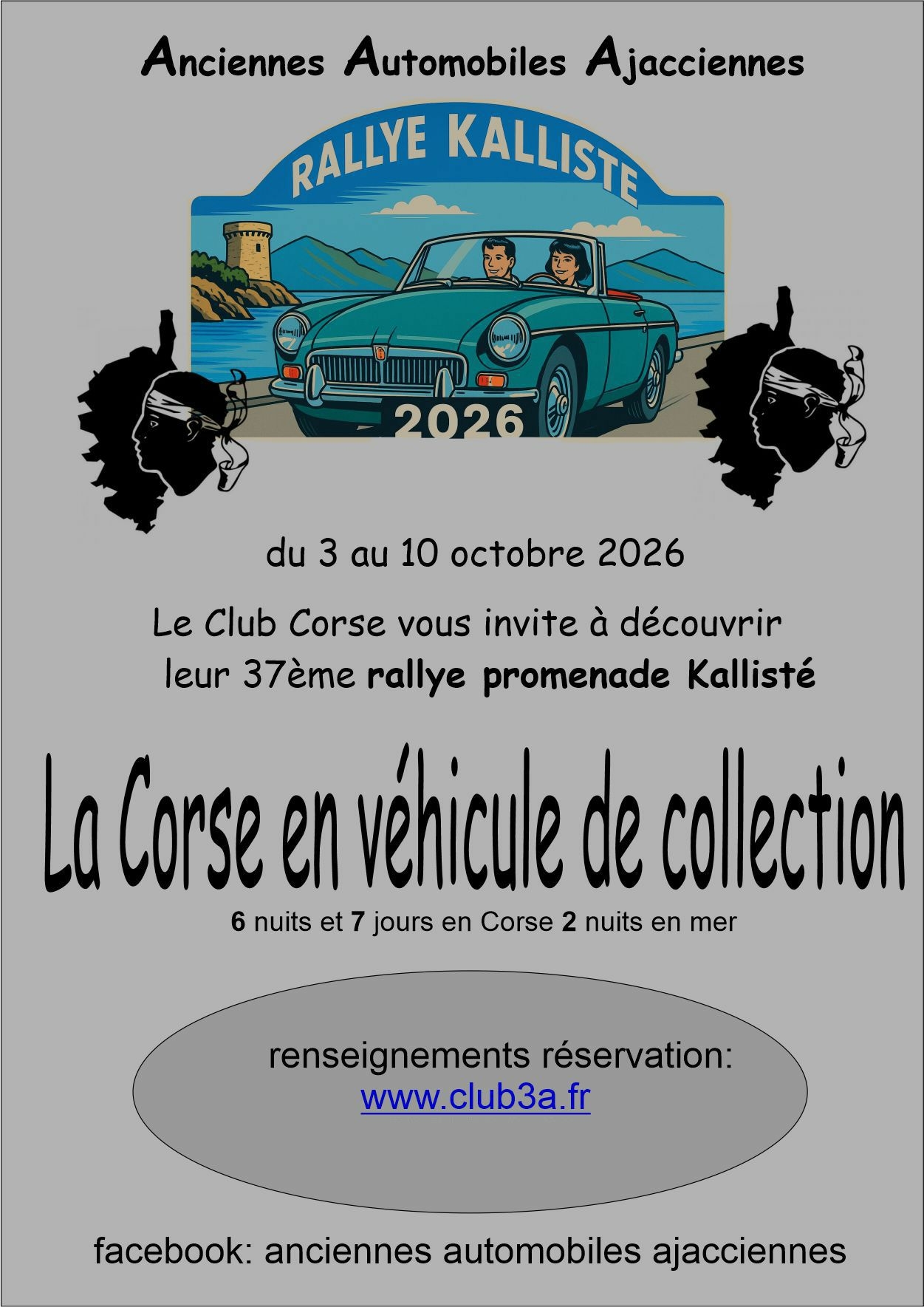 VH Anciens – Rallye Kallisté à Ajaccio