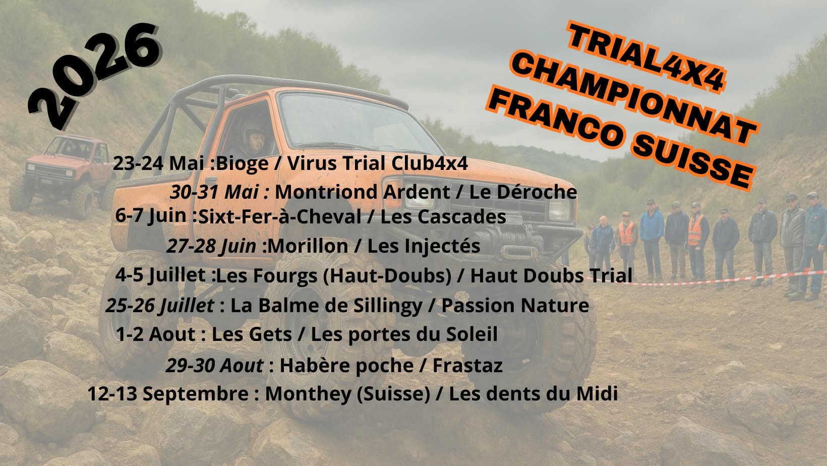 Trial 4×4 à Morillon